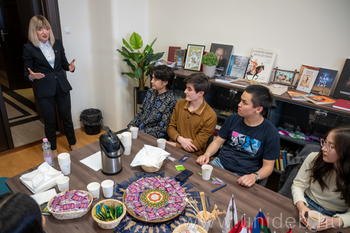 20260420 Tea délután, kirgiz hallgatók fogadása, TÜRK Sarok, RH, BTK, DE, MP